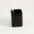 Pencil Cup - Black Leather
